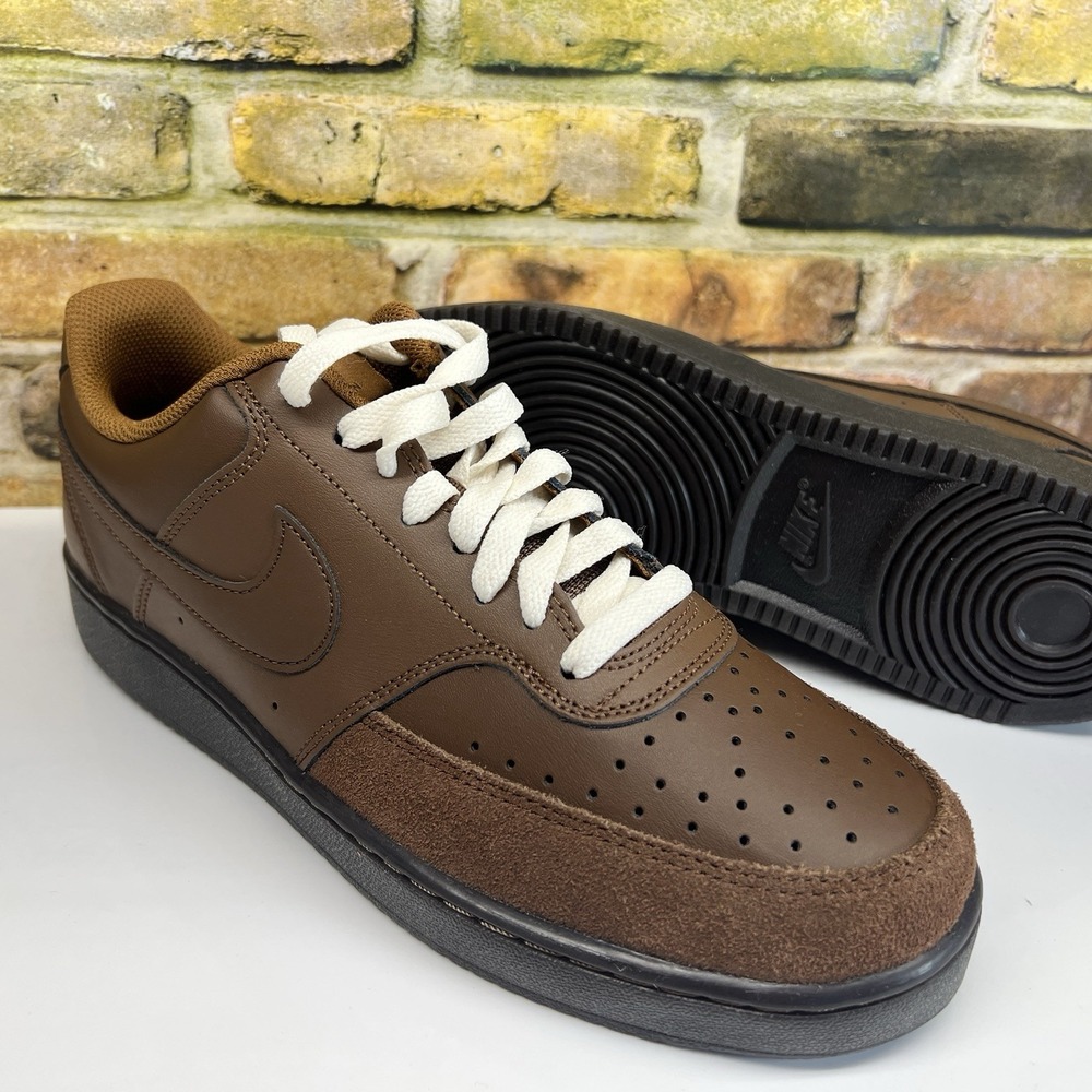Mens Size 10 - Nike Court Vision Low Cacao Wow Chocolate Brown Shoes